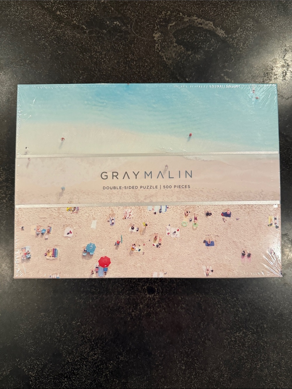 Gray Malin Double-Sided Beach Puzzle - Pastel Blue & Sand